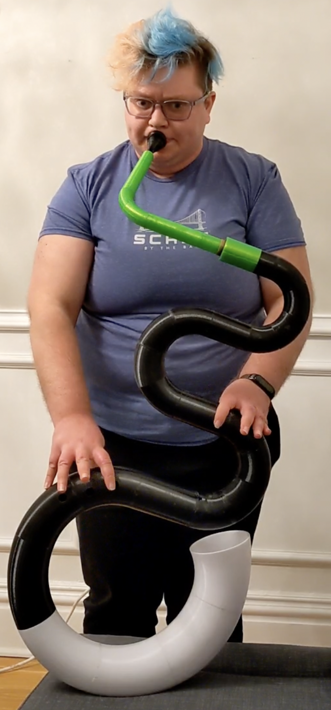 Me playing the serpent